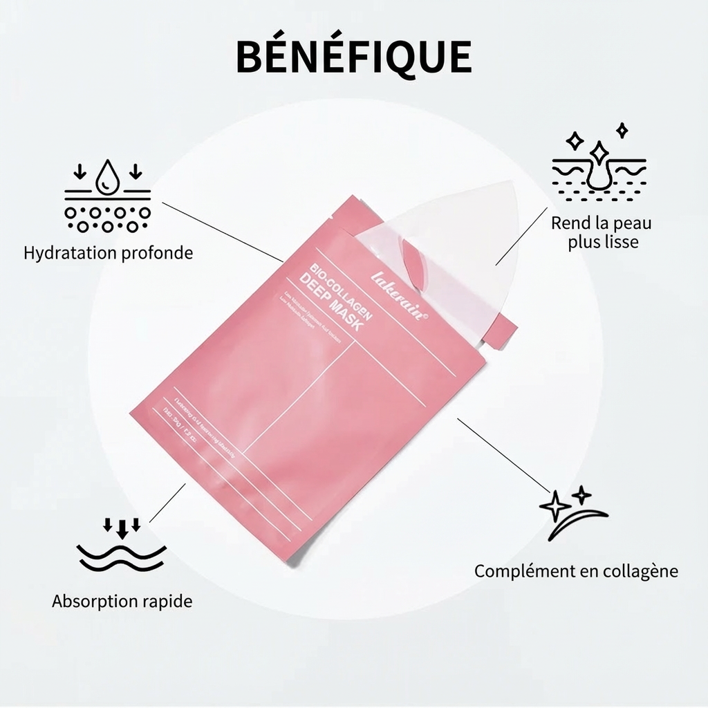 Bio-Collagen Deep Face Mask Shrink Pores Deep Hydrating Overnight Mask Moisturizing Refreshing Brightening Face Skin Care